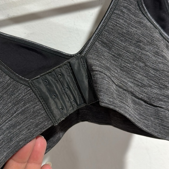 Bali comfort bra stretch lined gray NEW flex fit cool comfort fabric large - Picture 5 of 5